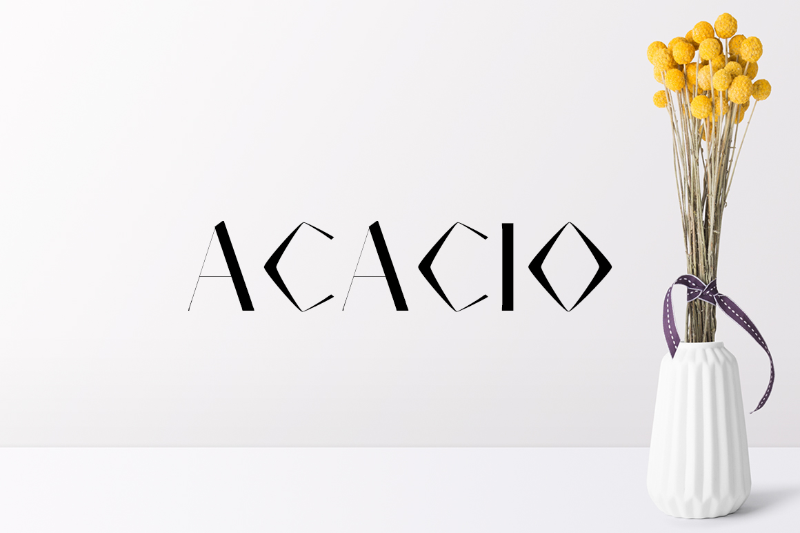 Acacio: A Bold and Whimsical Typeface for Creative Projects