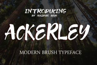 Ackerey: A Handmade Brush Font for Creative Web Design