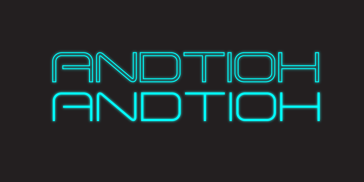 Andtioh: A Modern Display Font for Editorial Design