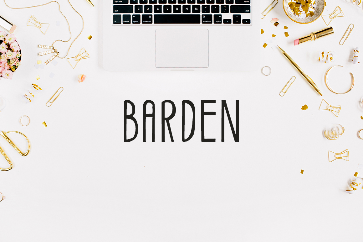 Discover Barden: A Handmade Display Font for Editorial Charm