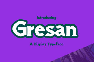 Gresan: A Bold and Stylish Display Font for Web Design