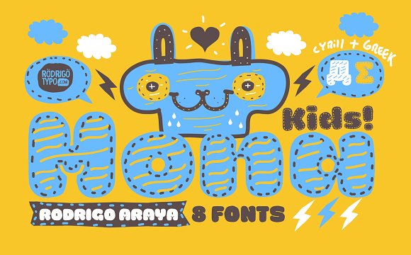 La Mona Kids Font: A Display Typeface for Playful Campaigns