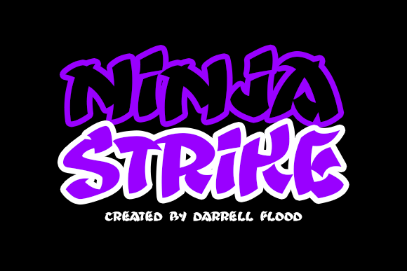 NinjaStrike: A Dynamic Font for High-Impact Campaigns