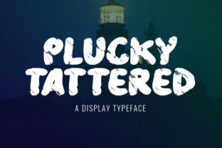 Plucky Tattered: A Modern Display Typeface for Editorial Design