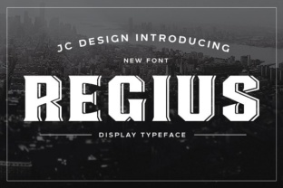 Regius: A Retro Display Font for Distinctive Branding