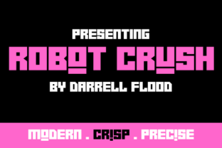 Robot Crush: A Bold, Angular Font for Modern Web Design
