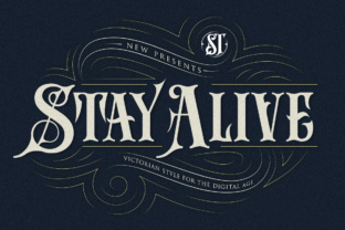 Stay Alive: A Bold and Modern Display Font for Editorial Design