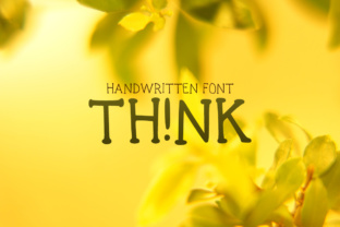 Think TH NK: A Fun and Playful Display Font