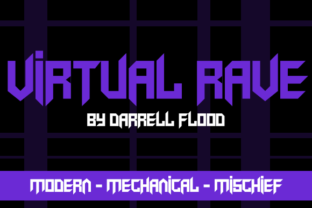 Virtual Rave: A Sleek and Angular Font for Modern Editorial Design